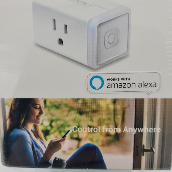 Sealed tp-link Smart Wi-Fi Plug Mini HS105 works with Alexa - Picture 7 of 8